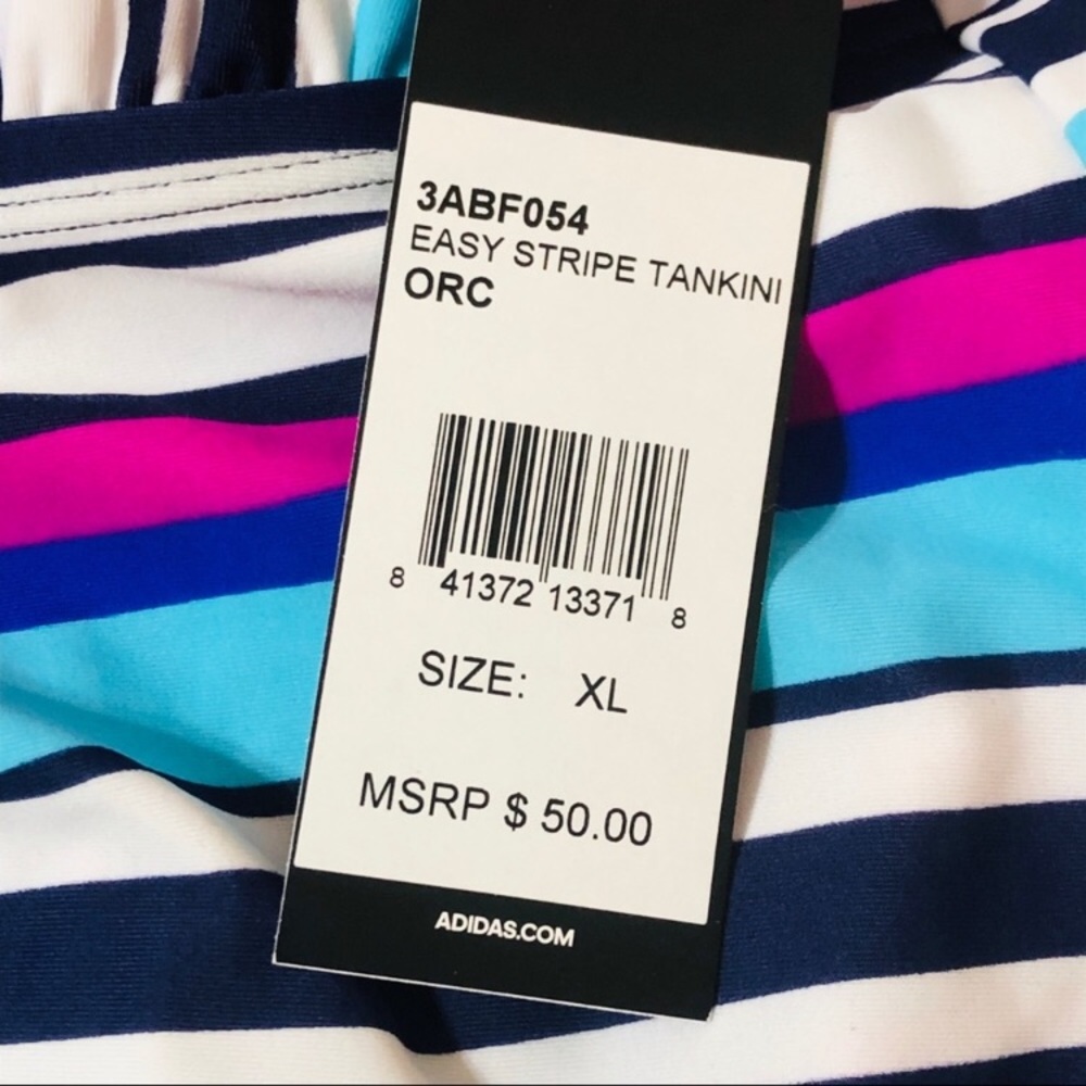 adidas Easy Stripe Tankini NWT - Picture 6 of 6